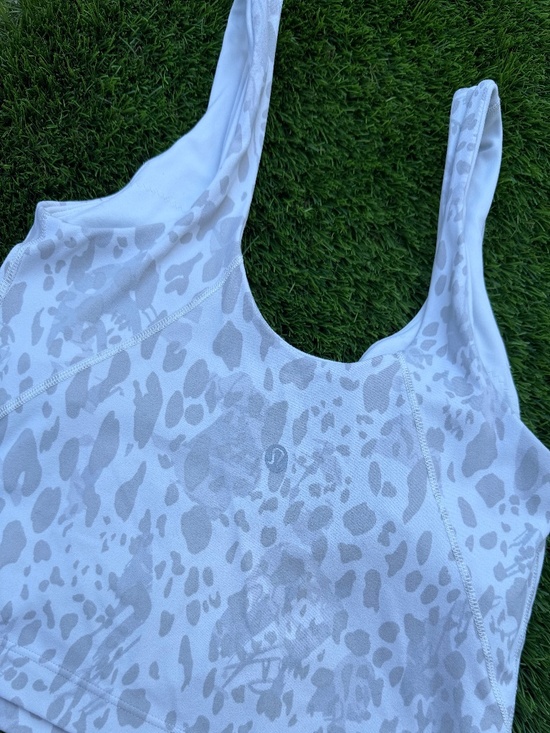 lululemon athletica Tops - Lululemon Align Top White with Gray Print Size Small